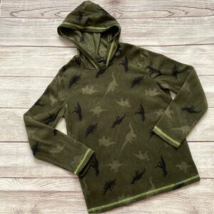Jumping Beans Fleece Dinosaur Hoodie Pullover Boys Size 8